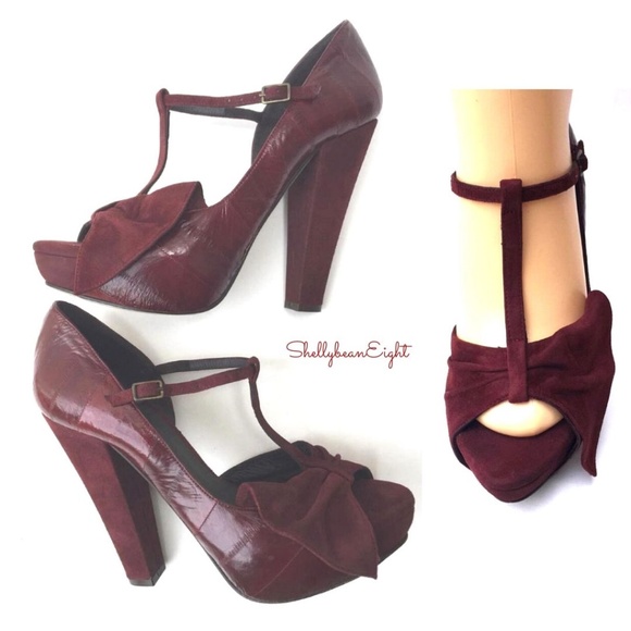 ❌❌SOLD❌ ANTHROPOLOGIE Hoss Retro Vtg Look Heels 37 - Picture 3 of 8